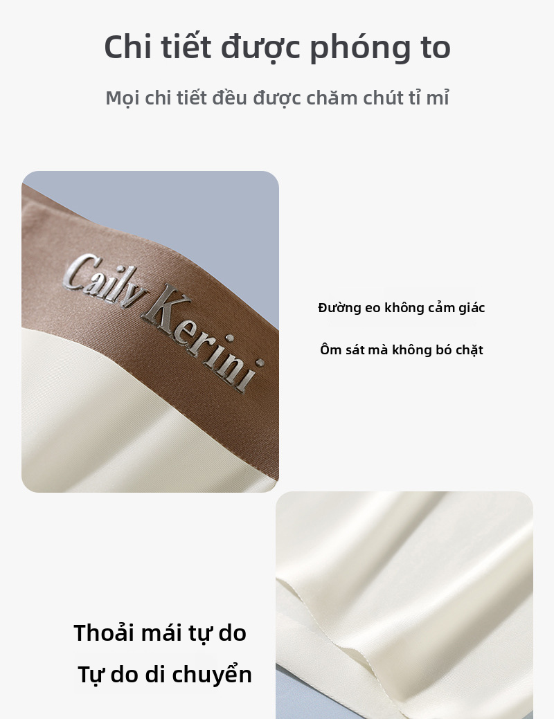 Quần đùi nam lụa lạnh, Đồ lót đồng màu thoáng khí nhanh khô liền mạch
