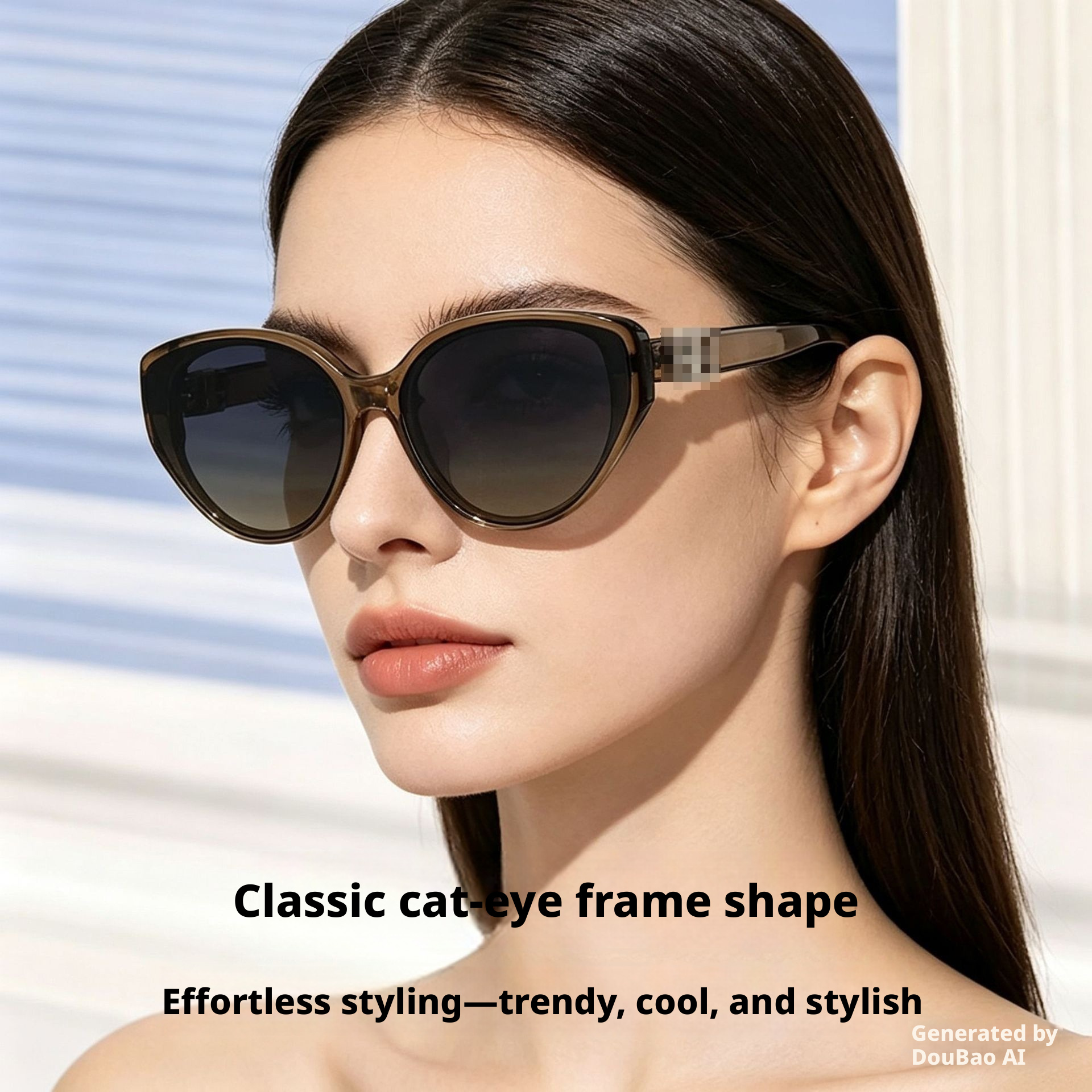 Cat Eye Sunglasses for Women and Men, UV400 PC Frame Retro Style Sun Glasses for Outdoor Travel