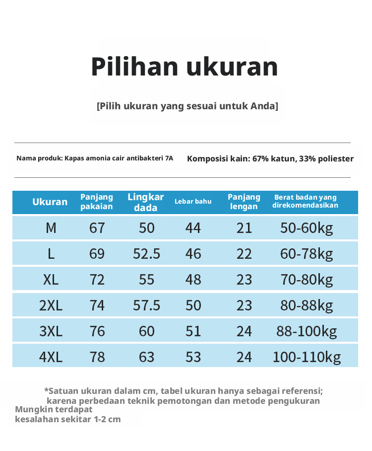 Kemeja T pria warna solid dengan kerah crew dan lengan pendek, model longgar dari campuran katun tipis untuk musim panas
