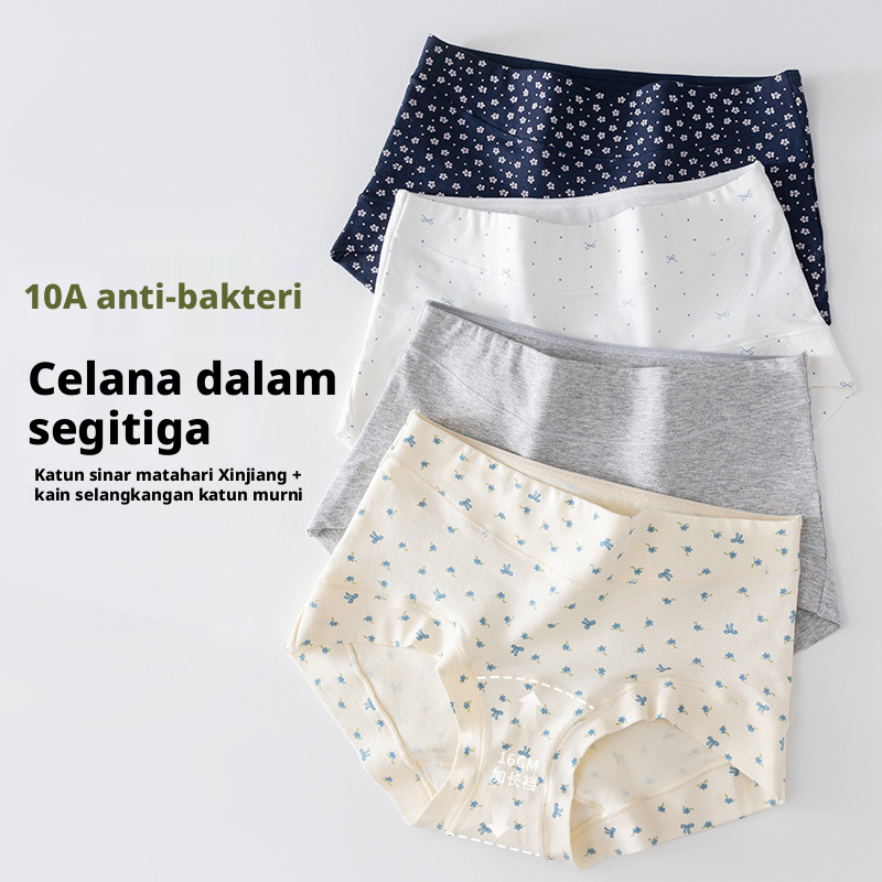 Celana Dalam Pria Berbahan Katun Bertekstur untuk Wanita, Pakaian Dalam Anti-bakteri yang Nyaman Digunakan, Ukuran Plus