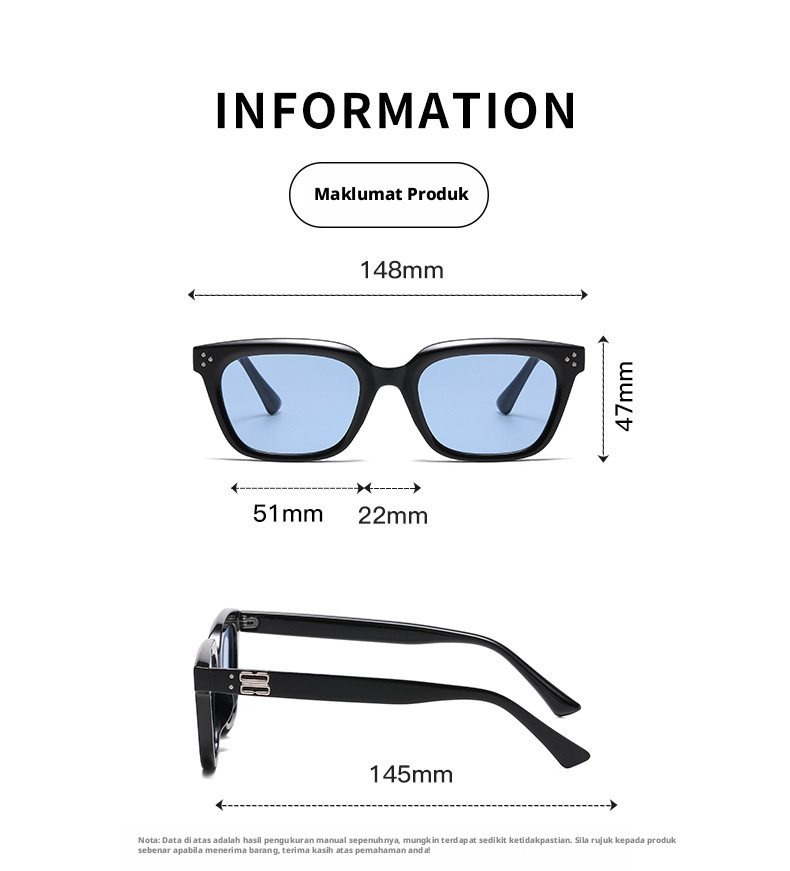 Kaca mata hitam gaya Retro Cat Eye untuk wanita dan lelaki, kanta PC UV400 dengan rekaan penuh untuk perjalanan luar ruangan