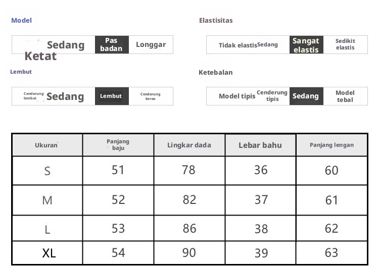 Kemeja T wanita slim fit lengan panjang dengan cetakan huruf, kaos kerah bulat dari campuran katun untuk penggunaan sehari-hari