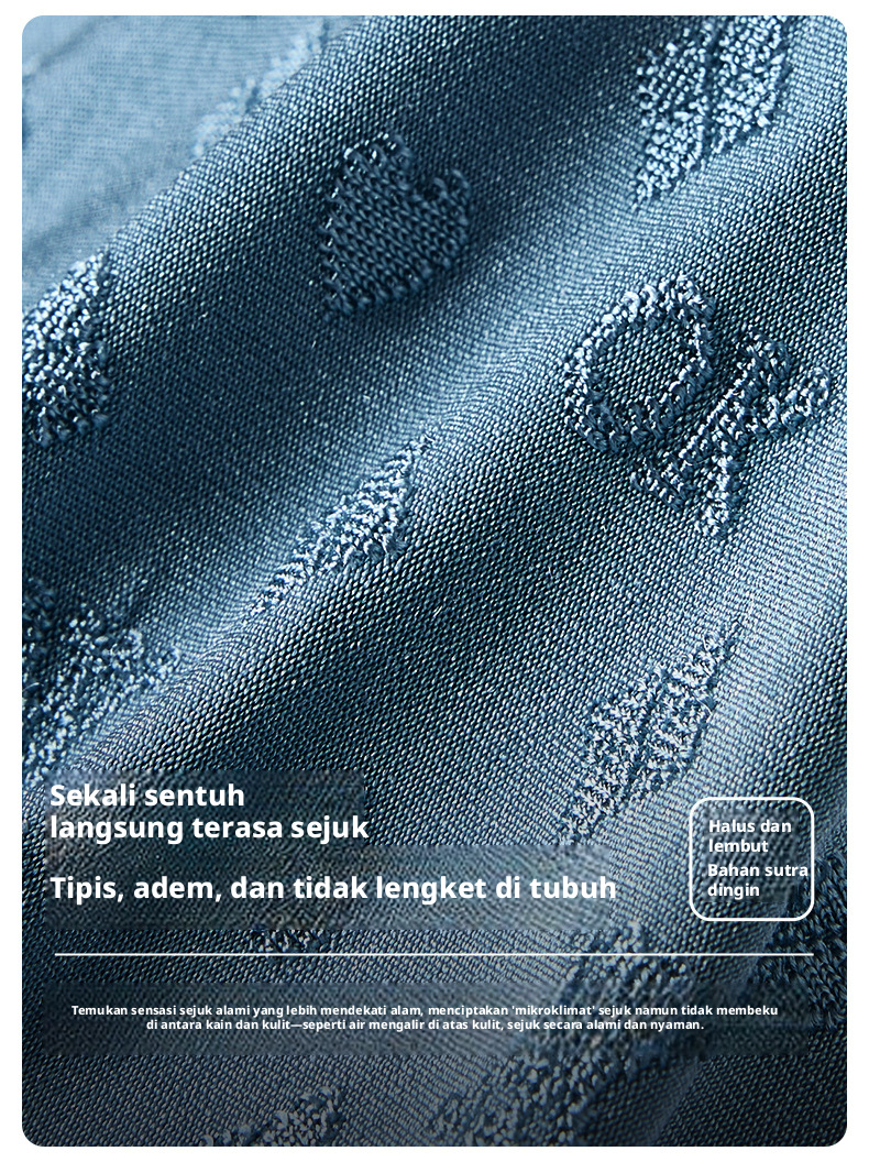 Celana Boxer Sutra Es Mulus Pria, Pakaian Dalam Peregangan Bernapas Antibakteri