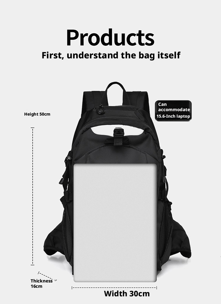 Feisha Oxford Cloth Hiking Backpack for Men and Women, Breathable Multi-Function Outdoor Travel Daypack Under 20L