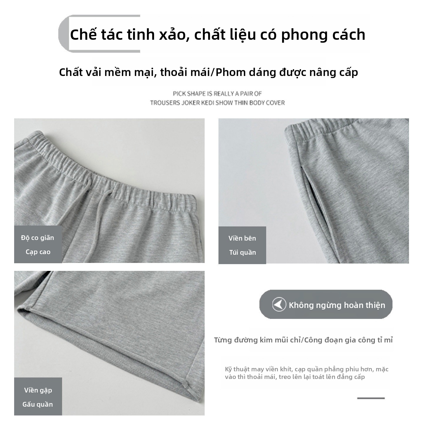 Quần short cotton dành cho phụ nữ, kiểu thoải mái, vải nhẹ, eo cao, ống rộng, phù hợp mặc vào mùa hè