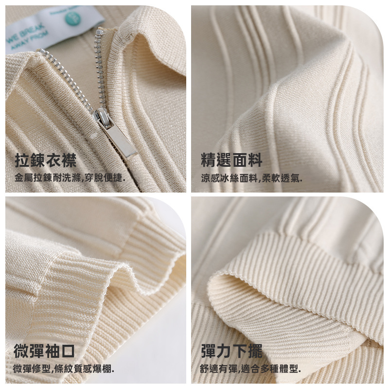 Mens Short Sleeve Striped Polo Shirt Ice Silk Knit Business Casual Summer Top