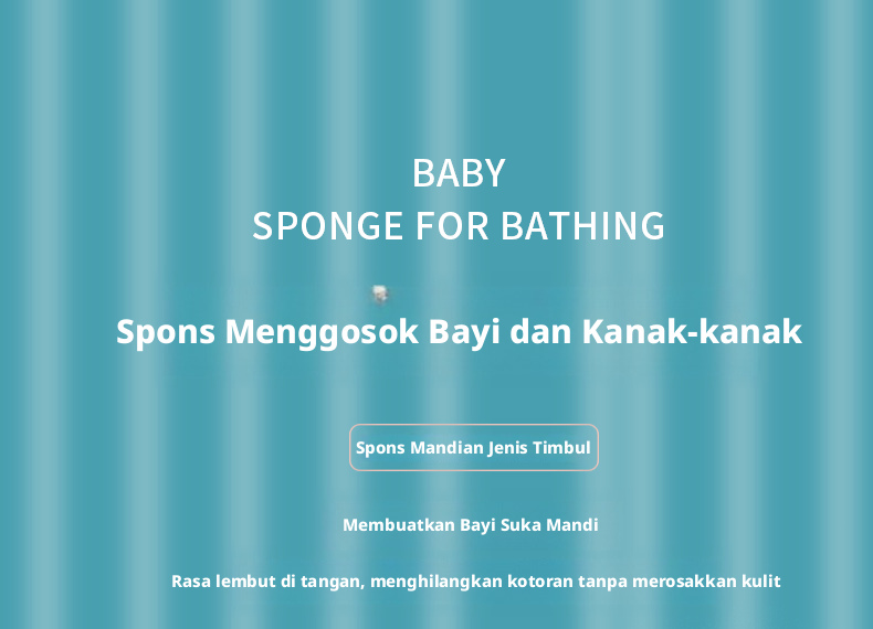 Berus Span Basuh Bayi dengan Cetakan Kartun, Pembersih Badan Span Lembut untuk Bayi dan Kanak-Kanak.