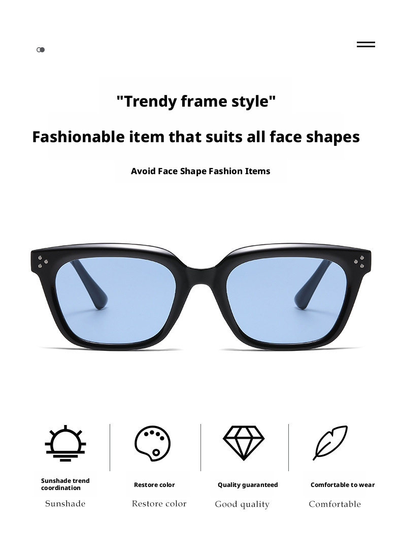 Retro Cat Eye Sunglasses for Women and Men, UV400 PC Lens Full Frame Sun Glasses for Outdoor Travel