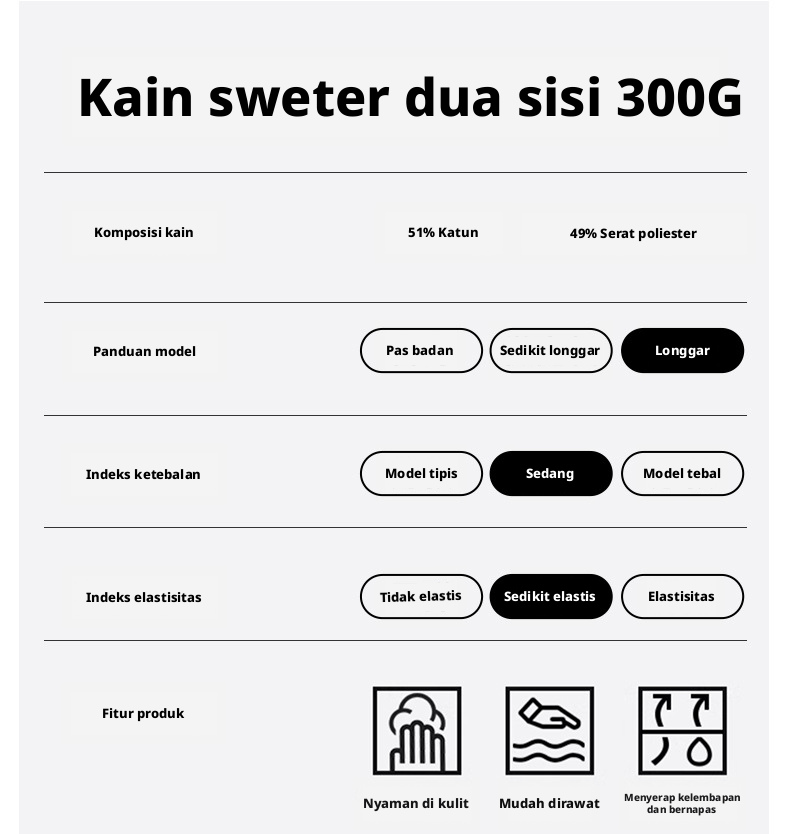 Kaos Katun Lengan Panjang Pria dengan Cetak Huruf, Gaya Longgar dengan Kerah Crew untuk Musim Gugur