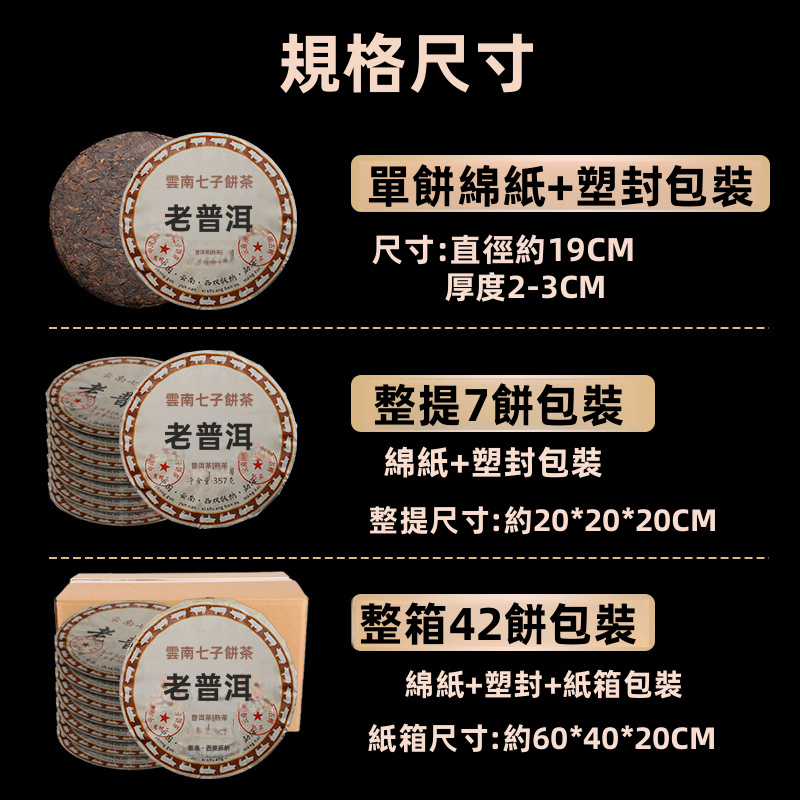 雲南蒙海陳年普洱茶餅 357克，陳化超過10年，適合家庭飲用的老樹普洱茶