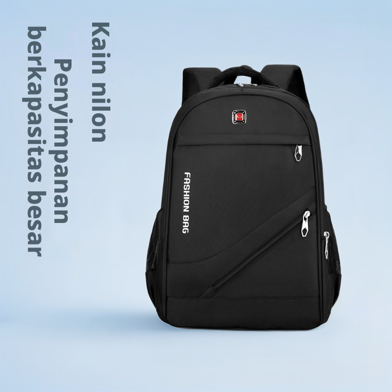 Ransel Laptop Bisnis dari Kain Oxford untuk Pria, Ransel Perjalanan Harian Kapasitas 20-35L, Cocok untuk Laptop 12 Inci.