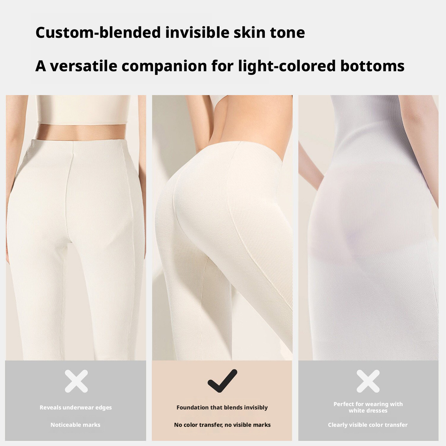 BONAS Seamless Women's Briefs with Silk Crotch, Breathable Antibacterial Mid-Rise Panties for Summer