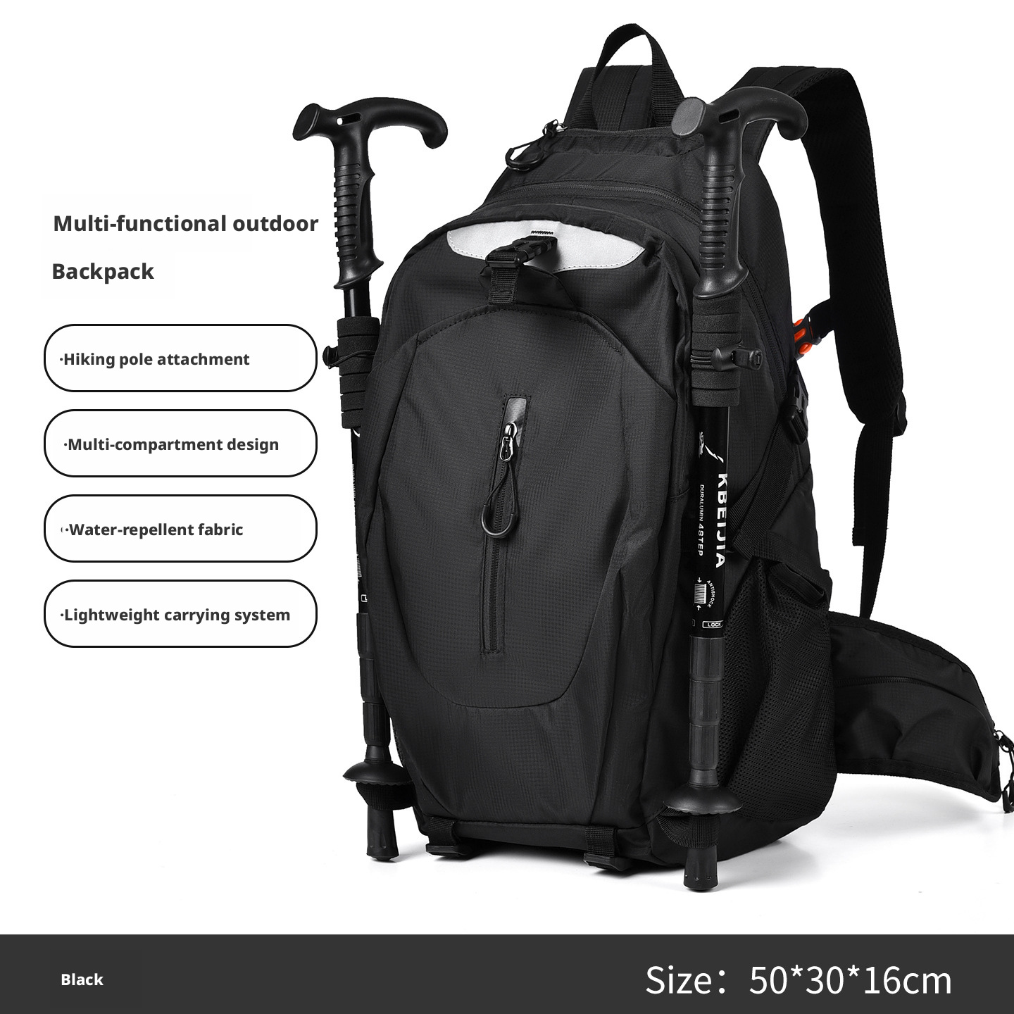 Feisha Nylon Hiking Backpack 20-35L Waterproof Lightweight Daypack for Men and Women
