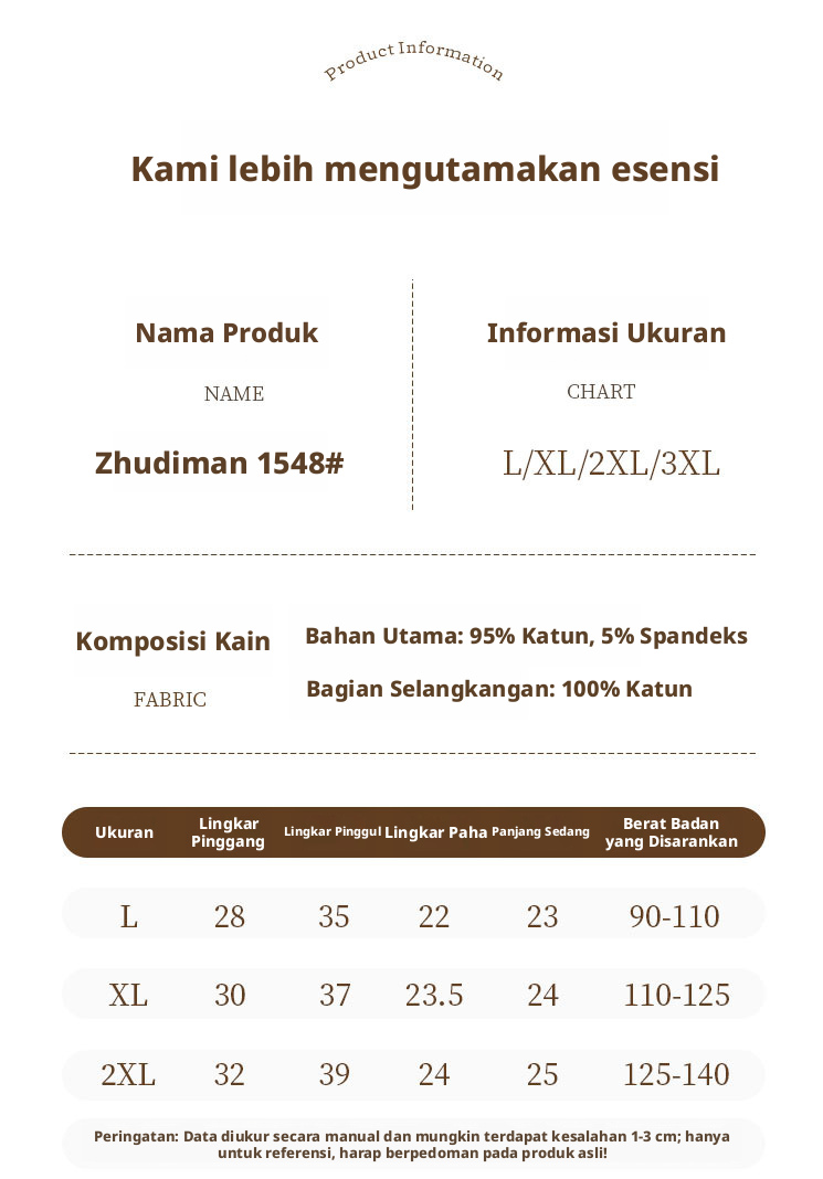 Celana Dalam Wanita Katun Kelas A Antibakteri, Nyaman Dipakai, Tinggi Sedang, Dilengkapi Bagian Katun di Dalamnya