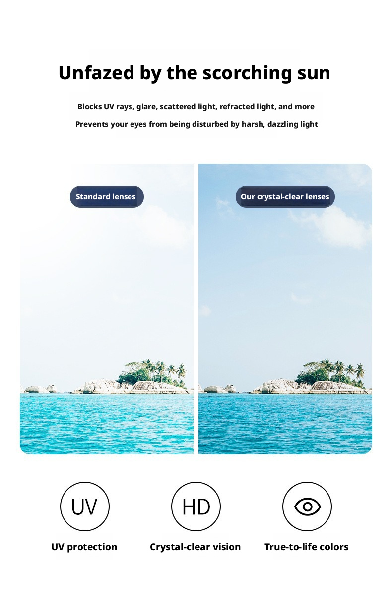 Square Frame Sunglasses for Women and Men, UV400 PC Lens Full Frame Sun Glasses for Outdoor Driving and Travel