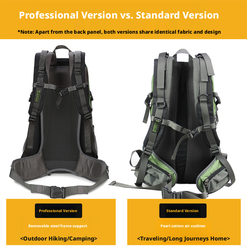 40L Hiking Backpack for Men and Women, Lightweight Nylon Trekking Daypack with Breathable Suspension Carry System for