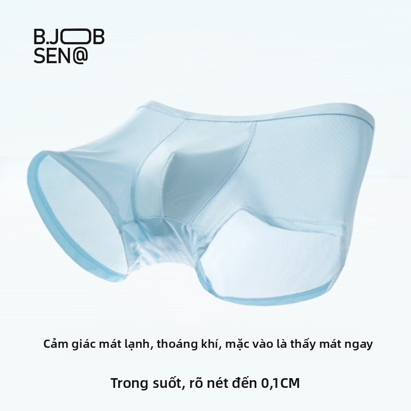 Quần đùi nam lụa lạnh, Đồ lót liền mạch thoáng khí nhanh khô cho các môn thể thao và trang phục hàng ngày