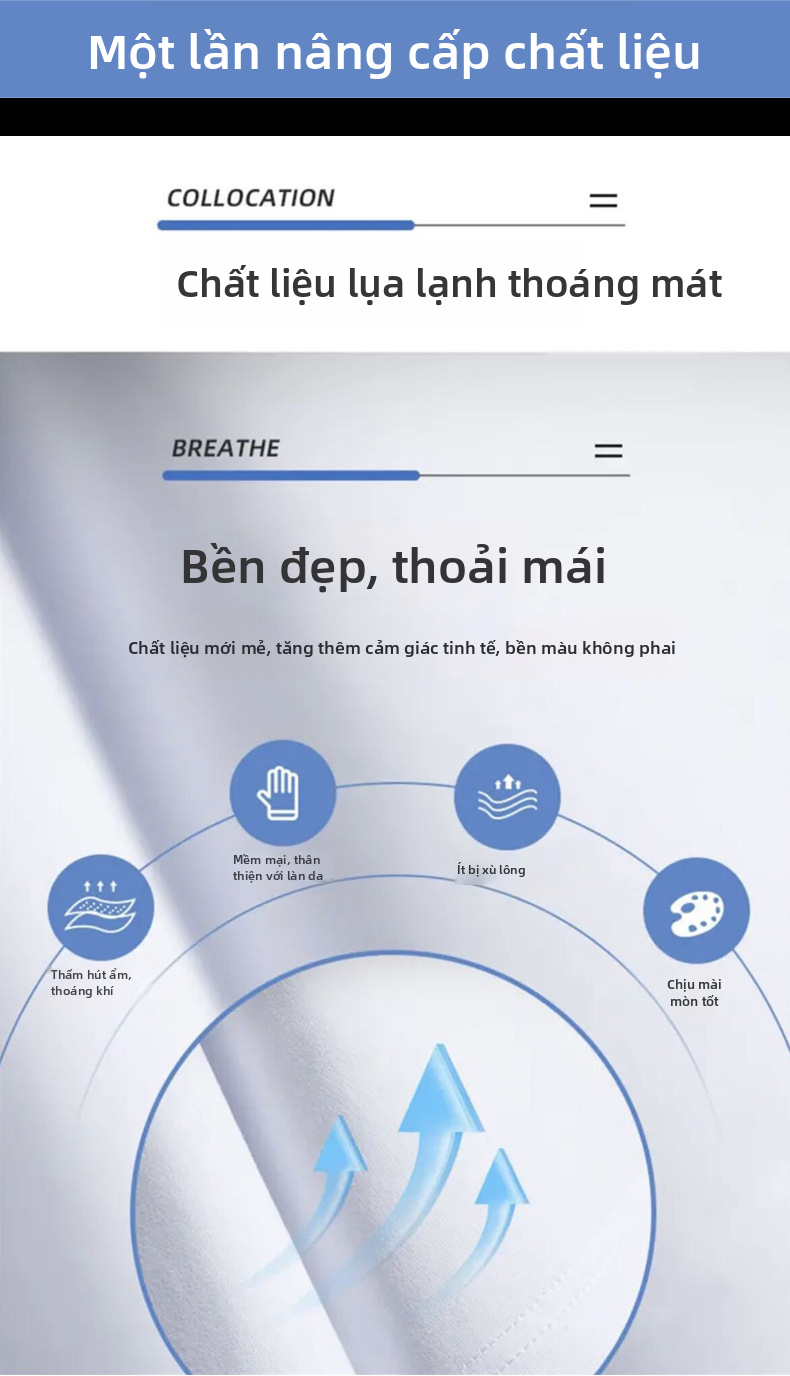Áo phông tay ngắn chất lụa băng dành cho phụ nữ, kiểu ôm thoải mái, in chữ ở cổ áo.
