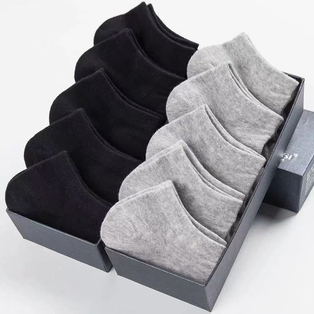 Crew Cotton Socks Black White Gray Soft Breathable Casual Daily Wear Socks