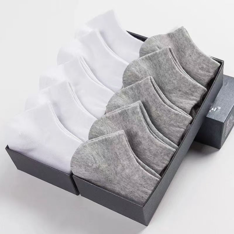 Crew Cotton Socks Black White Gray Soft Breathable Casual Daily Wear Socks