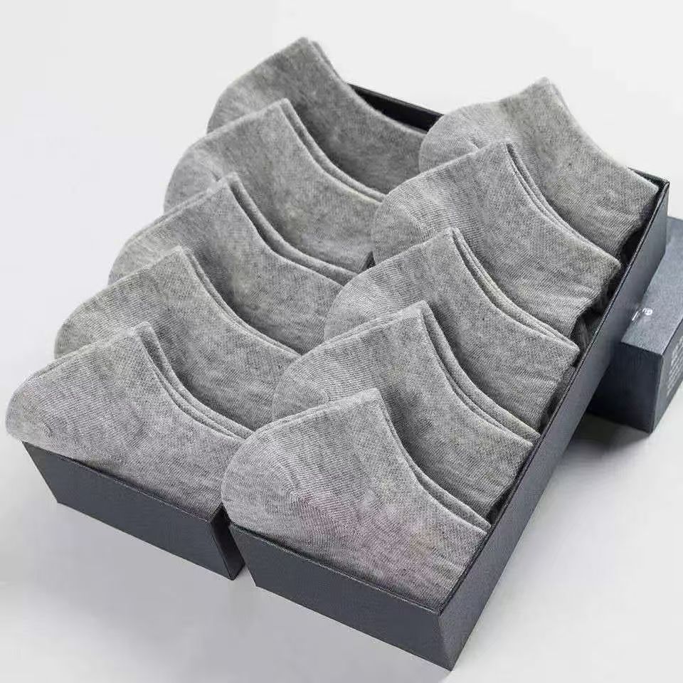 Crew Cotton Socks Black White Gray Soft Breathable Casual Daily Wear Socks