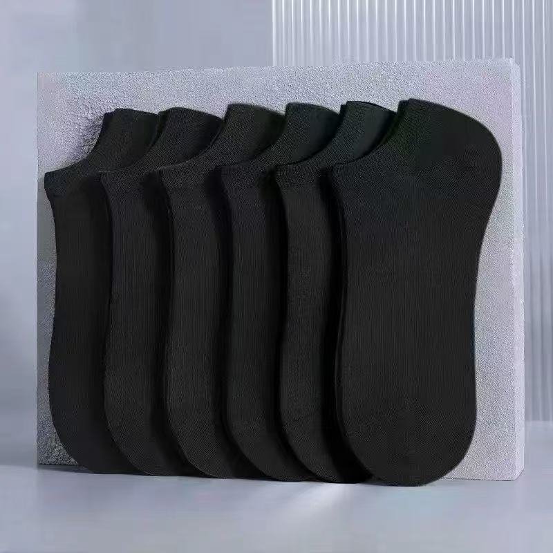 Crew Cotton Socks Black White Gray Soft Breathable Casual Daily Wear Socks