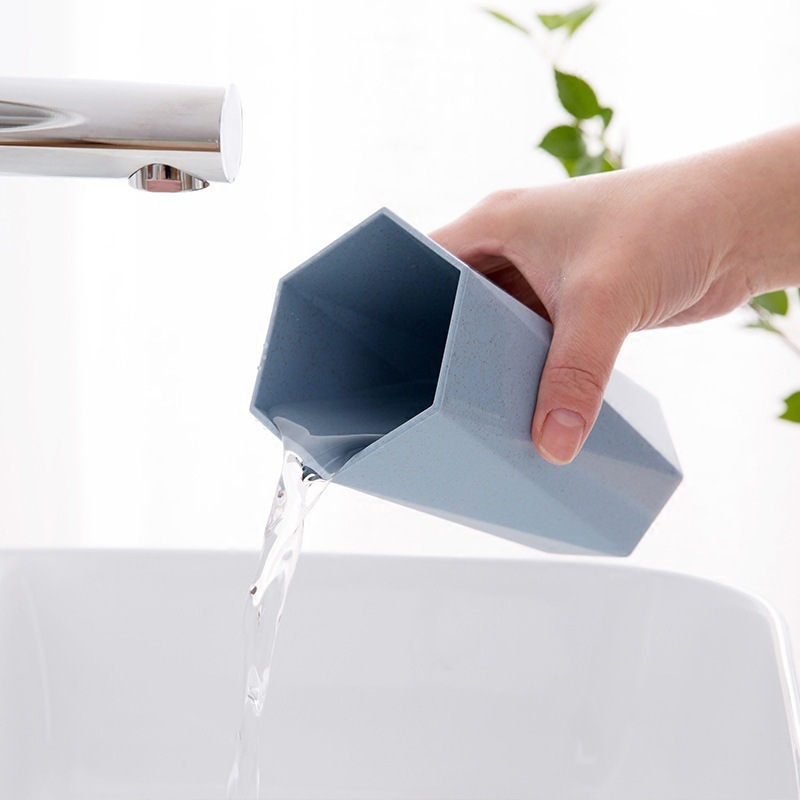 Handheld Portable Toothbrush Mug Stackable Travel Rinse Cup For Camping Hotel Use