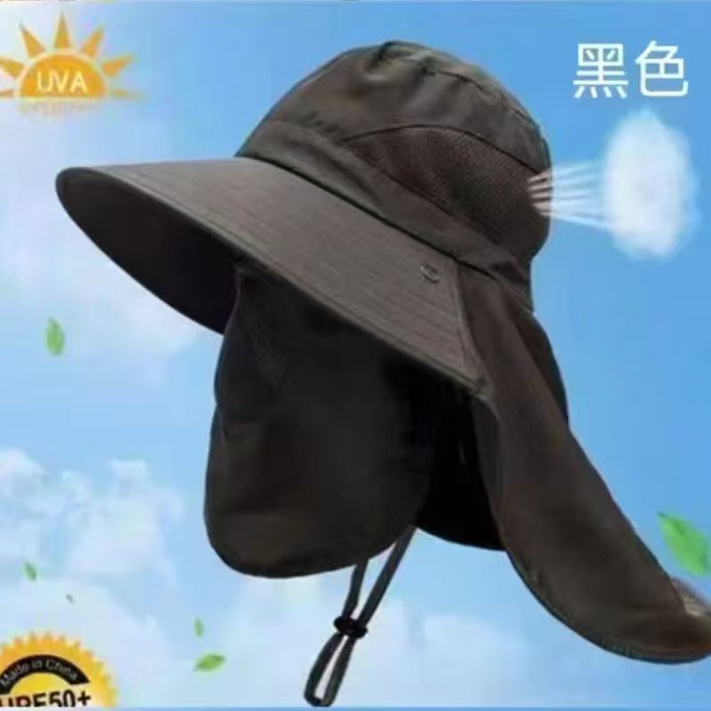 Men Quick Dry Bucket Sun Hat Foldable Breathable Outdoor Sports UV Protection Cap