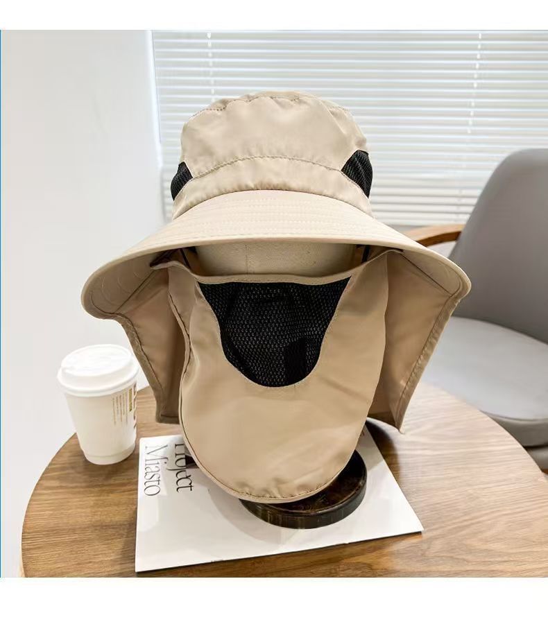 Men Quick Dry Bucket Sun Hat Foldable Breathable Outdoor Sports UV Protection Cap