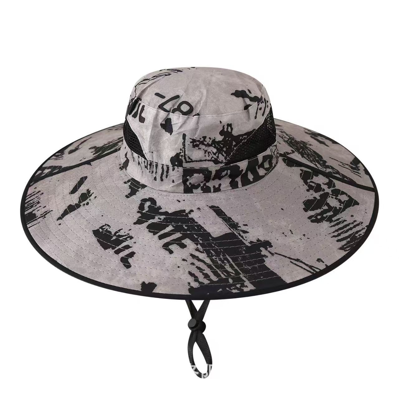 Men Super Wide Brim Sun Hat UPF50+ UV Protection Breathable Outdoor Fishing Hat