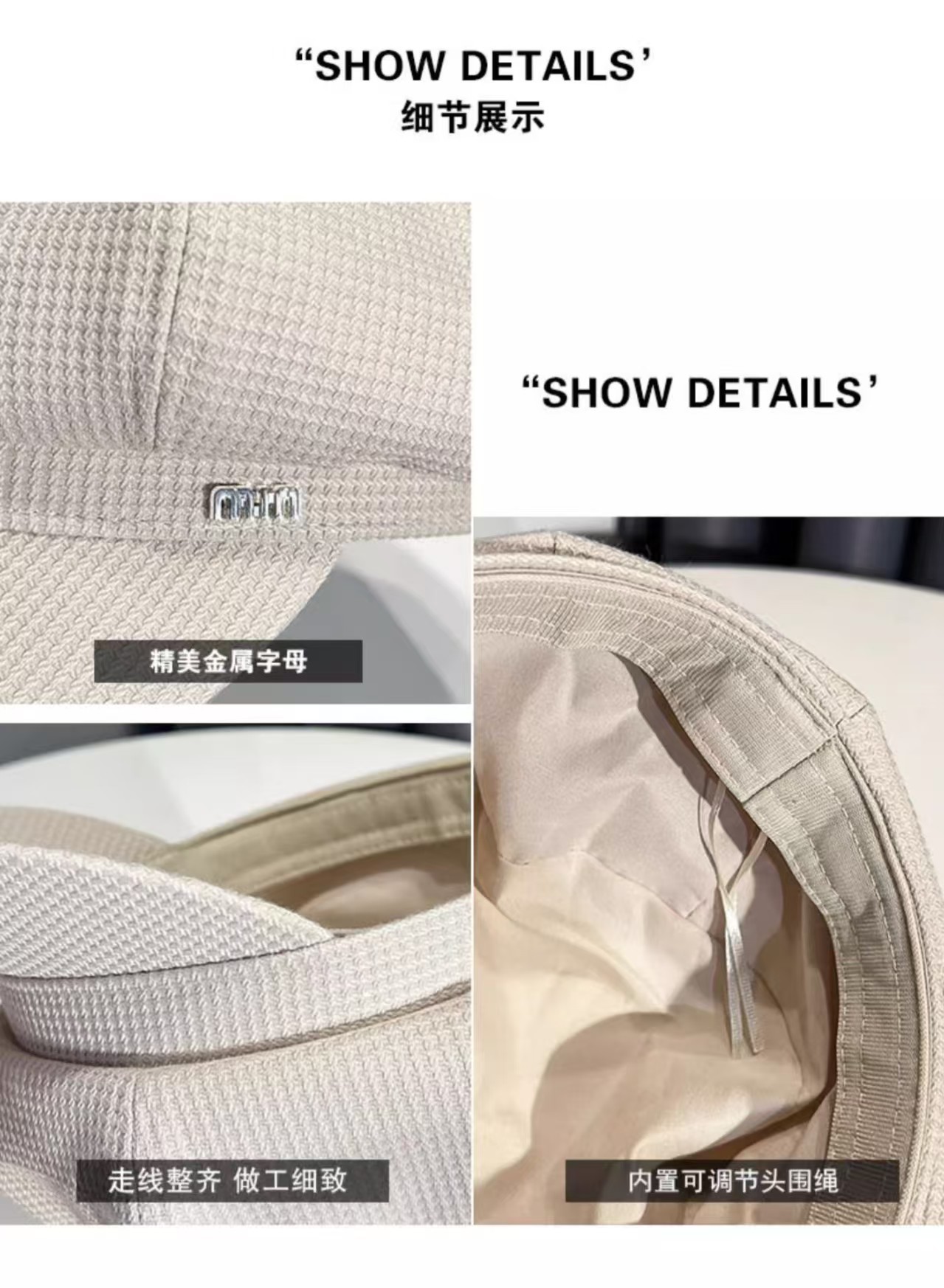 Women French Beret with Short Brim Vintage Wool Blend Newsboy Cap Sun Protection Face Slim Hat for Autumn Winter Daily Outdoor