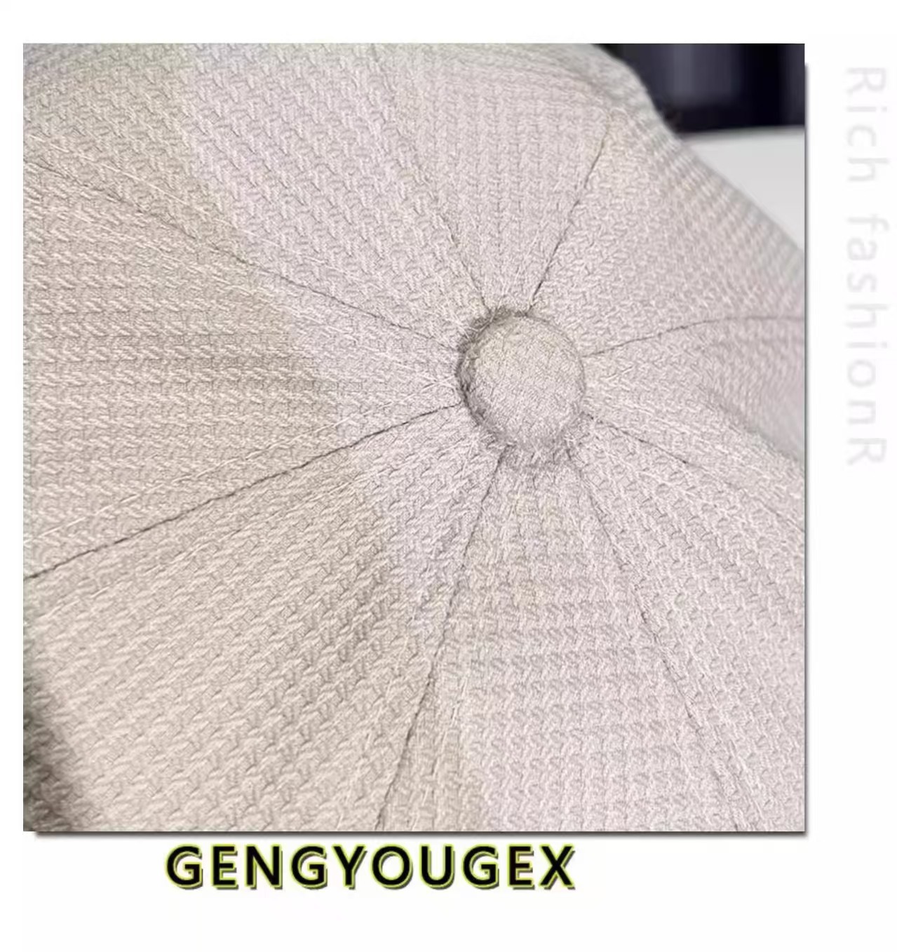 Women French Beret with Short Brim Vintage Wool Blend Newsboy Cap Sun Protection Face Slim Hat for Autumn Winter Daily Outdoor