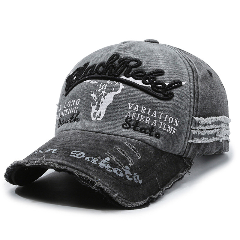 Men Baseball Cap Classic Solid Color Adjustable Casual Sports Trucker Hat