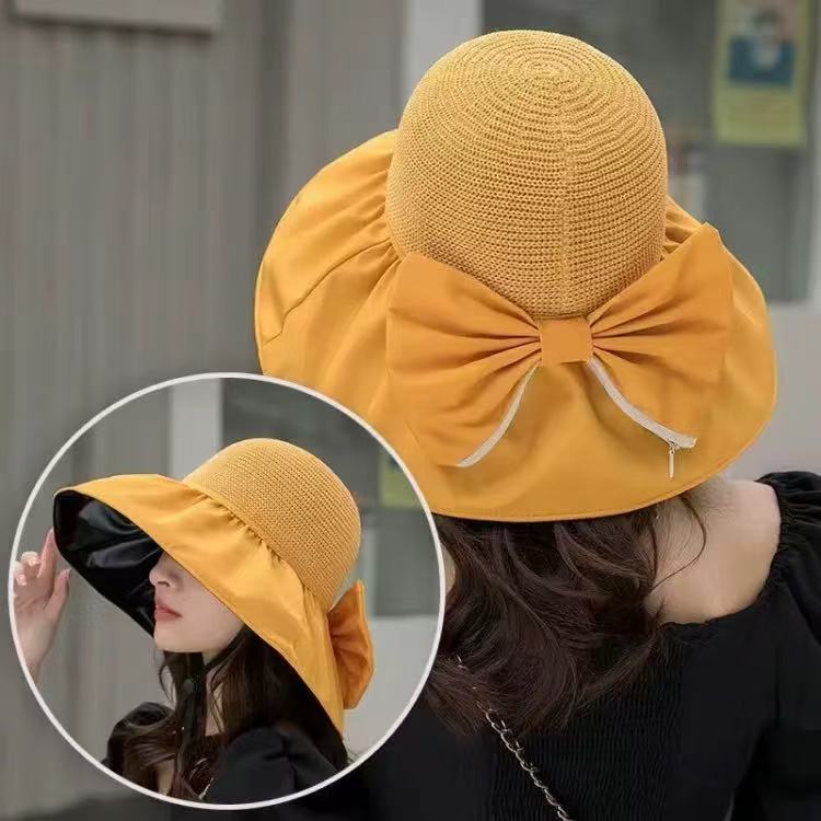 Women Wide Brim Sun Visor Hat UV Protection Outdoor Sports Beach Cap
