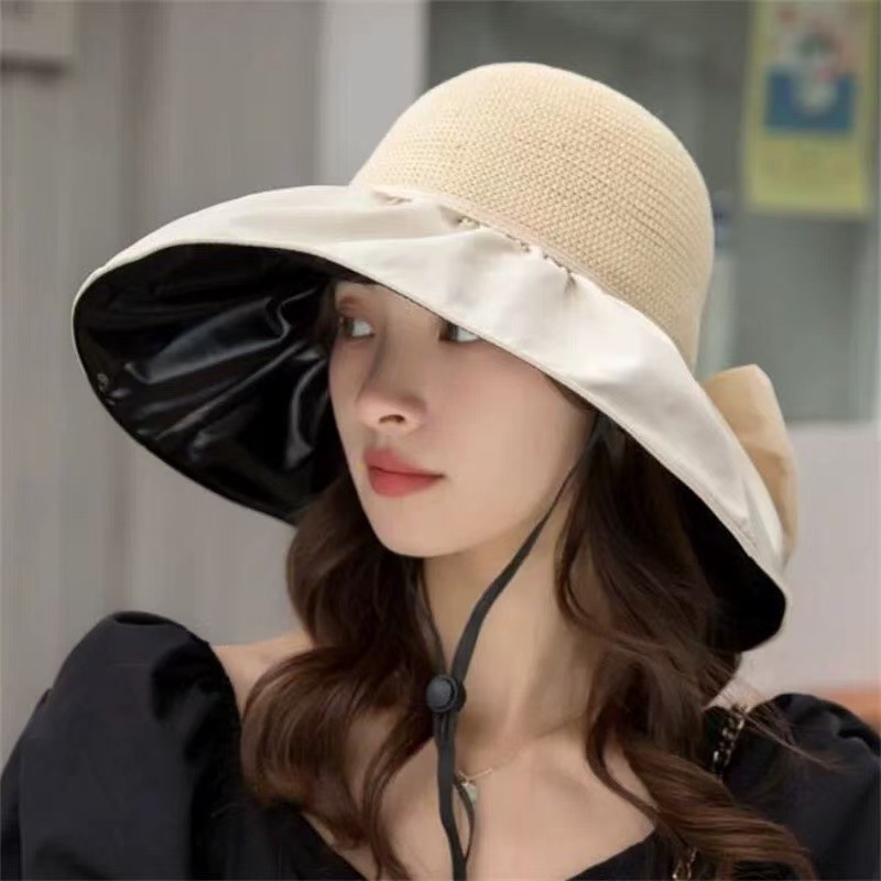 Women Wide Brim Sun Visor Hat UV Protection Outdoor Sports Beach Cap