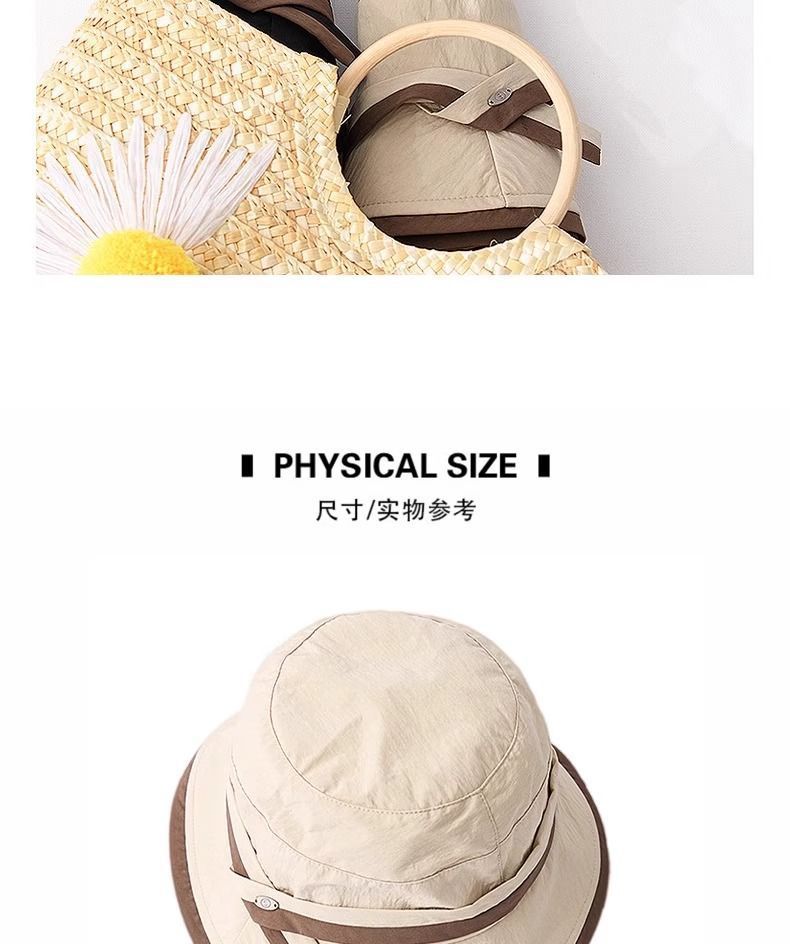 Women Wide Brim Sun Visor Hat Uv Protection Outdoor Sports Beach Cap