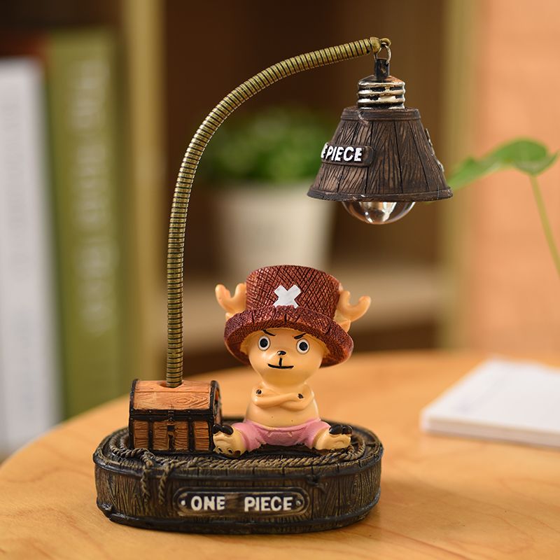 One Piece Monkey D. Luffy Anime Figurine Desk Ornament LED Night Light Practical Birthday Gift for Men Boys Girls Women's Day Present