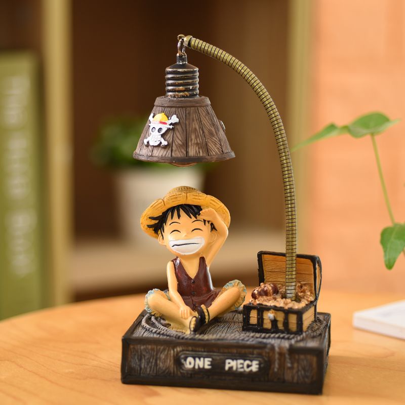 One Piece Monkey D. Luffy Anime Figurine Desk Ornament LED Night Light Practical Birthday Gift for Men Boys Girls Women's Day Present