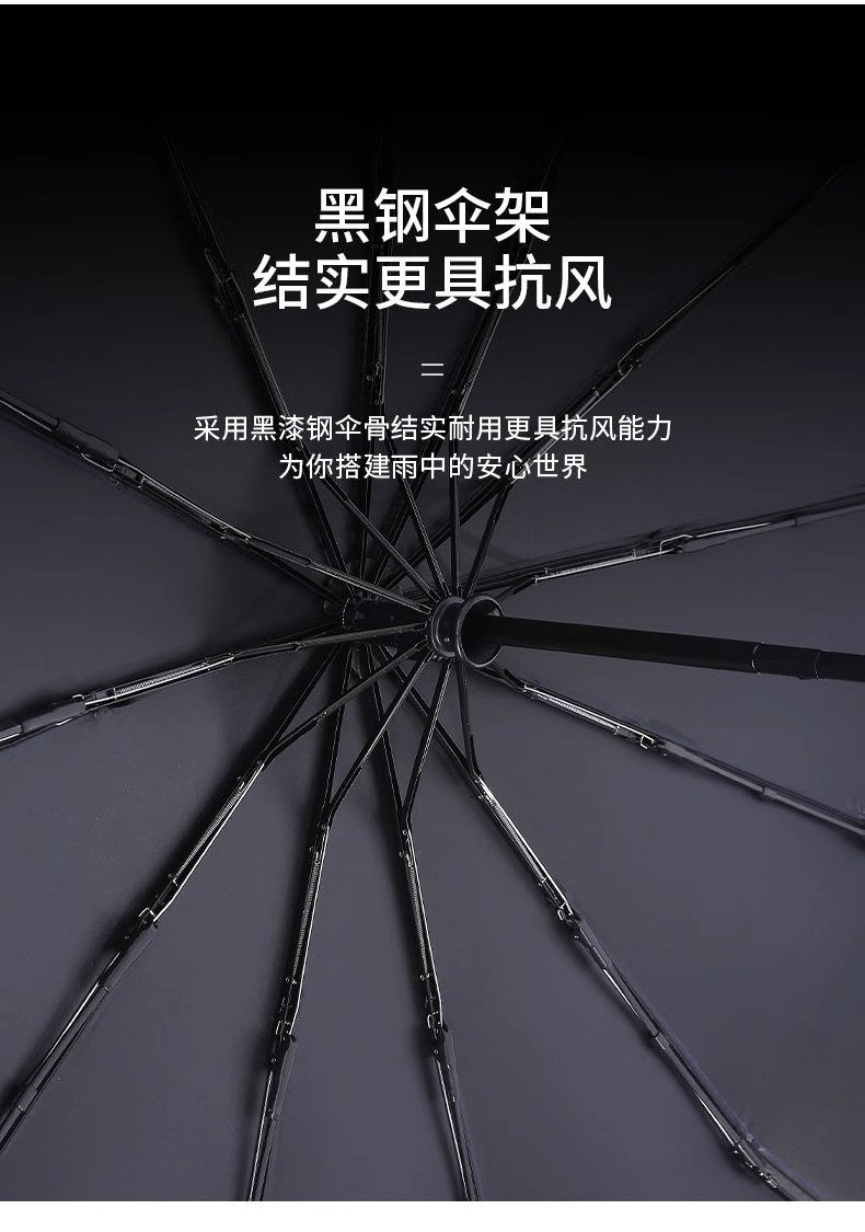 Auto Open Folding Umbrella, Windproof Waterproof One Touch Automatic Open Rain Umbrella Portable Travel Umbrella for Men Women Daily Commute Outdoor Use