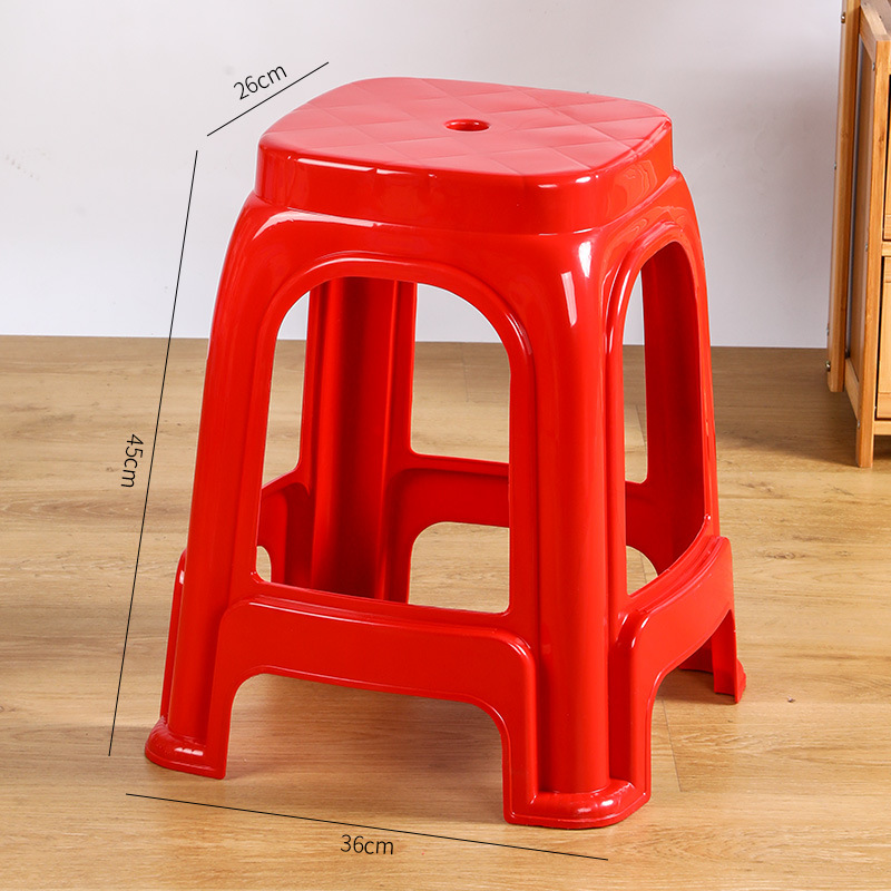 Anti Wear Household Sitting Stool Heavy Duty Small Indoor Bench Non Slip Base Portable Stool for Home Apartment Dormitory Use