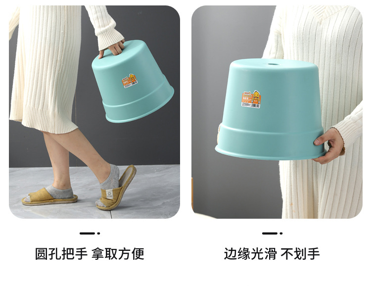 Anti Wear Household Sitting Stool Heavy Duty Small Indoor Bench Non Slip Base Portable Stool for Home Apartment Dormitory Use