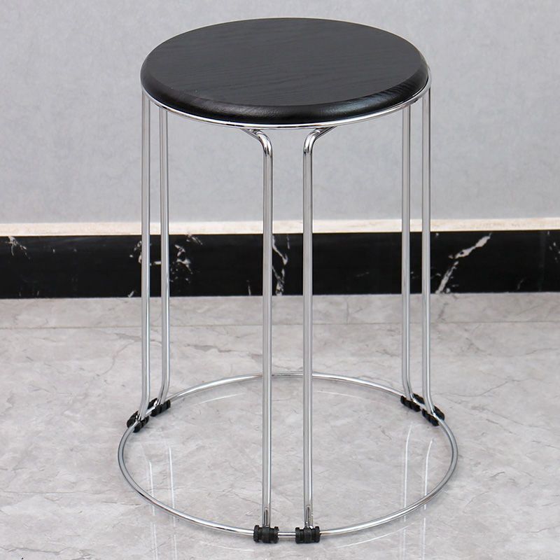 Anti Wear Household Sitting Stool Heavy Duty Small Indoor Bench Non Slip Base Portable Stool for Home Apartment Dormitory Use