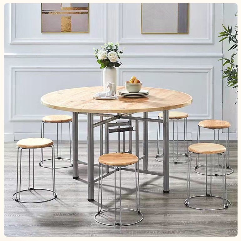 Anti Wear Household Sitting Stool Heavy Duty Small Indoor Bench Non Slip Base Portable Stool for Home Apartment Dormitory Use