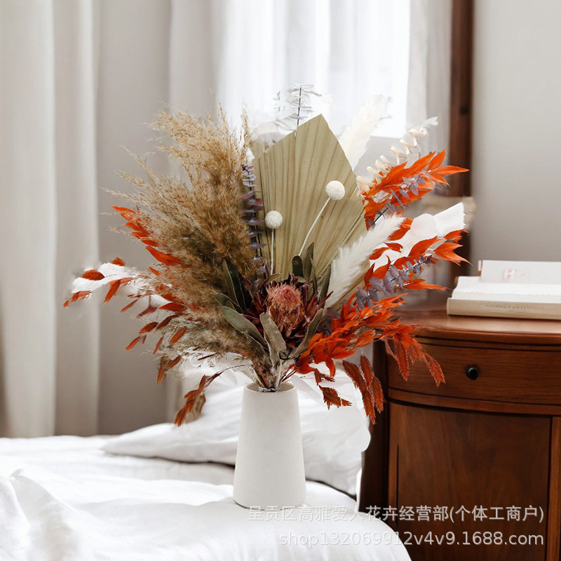 Yunnan Pufan small reed boxed mixed natural real flowers mixed and matched DIY material package combination wholesale dried flower bouquet