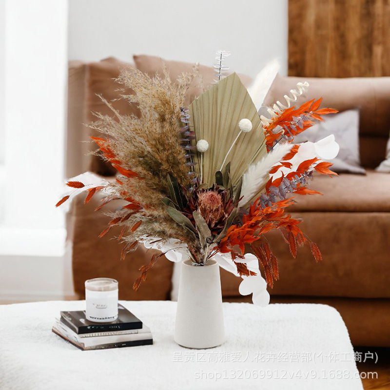 Yunnan Pufan small reed boxed mixed natural real flowers mixed and matched DIY material package combination wholesale dried flower bouquet