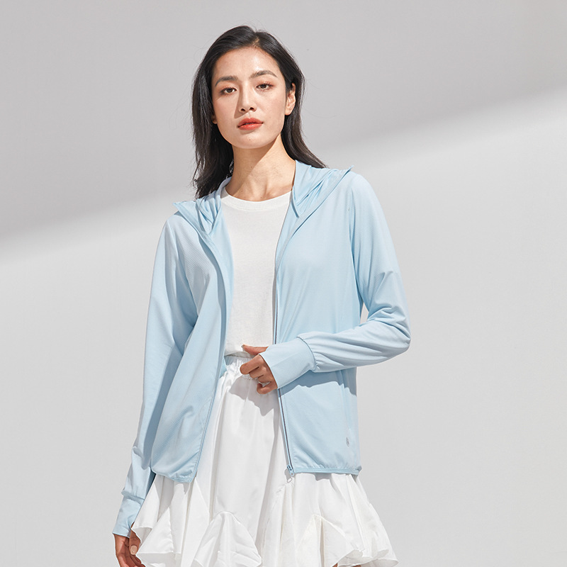 Original yarn outdoor ice silk sunscreen clothing women's summer cool feeling UV protection sunscreen clothing men's large brim removable sunscreen jacket