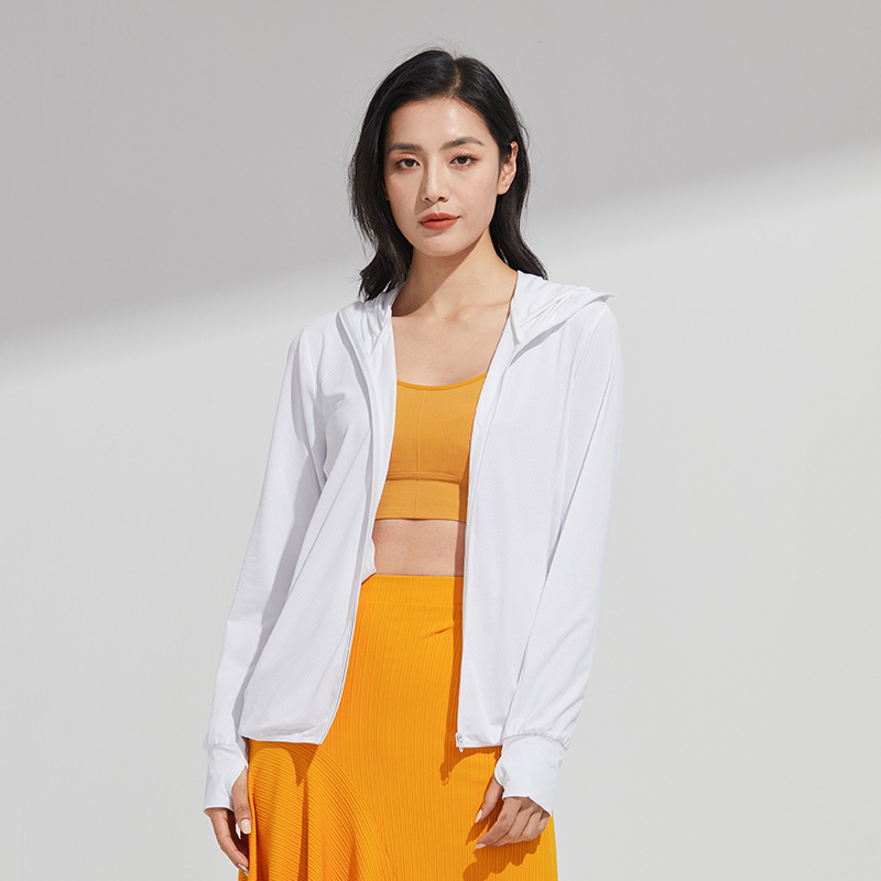 Original yarn outdoor ice silk sunscreen clothing women's summer cool feeling UV protection sunscreen clothing men's large brim removable sunscreen jacket