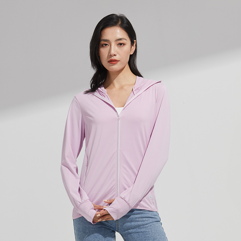 Original yarn outdoor ice silk sunscreen clothing women's summer cool feeling UV protection sunscreen clothing men's large brim removable sunscreen jacket