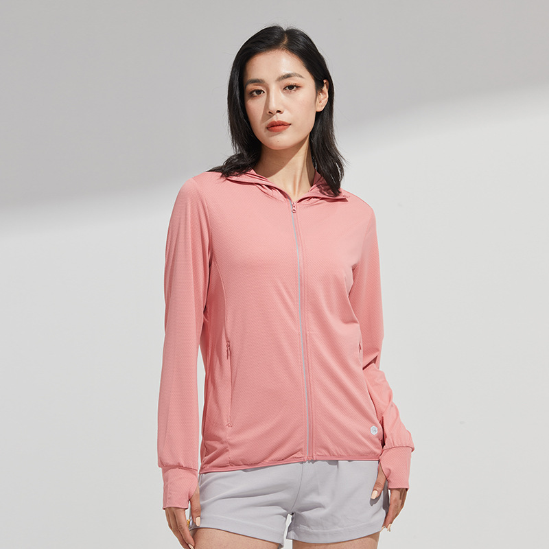 Original yarn outdoor ice silk sunscreen clothing women's summer cool feeling UV protection sunscreen clothing men's large brim removable sunscreen jacket