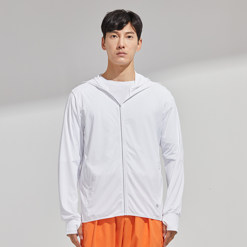 Original yarn outdoor ice silk sunscreen clothing women's summer cool feeling UV protection sunscreen clothing men's large brim removable sunscreen jacket
